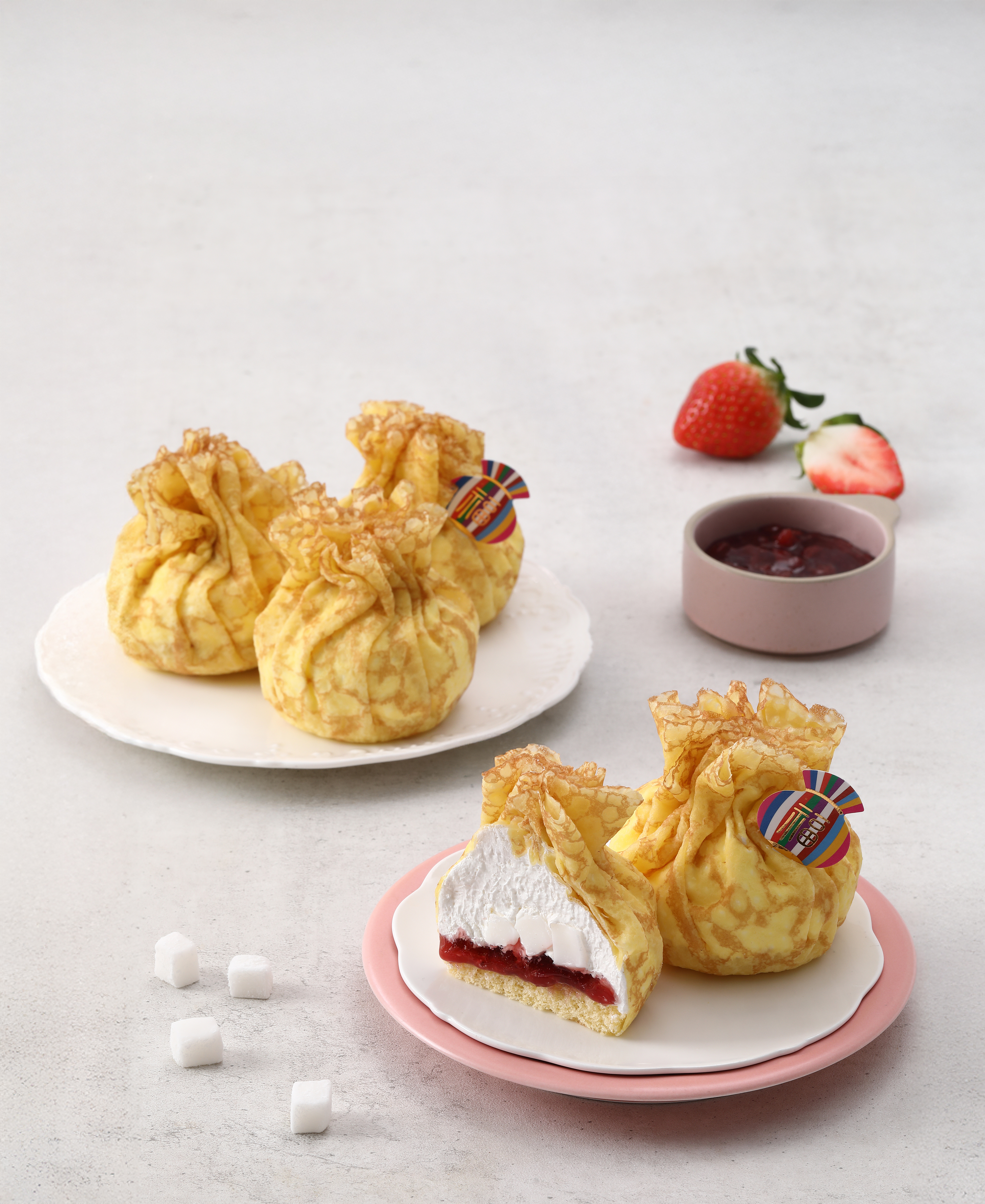 모찌 복주머니 케이크